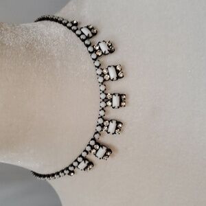 Vintage Black and White Choker Necklace